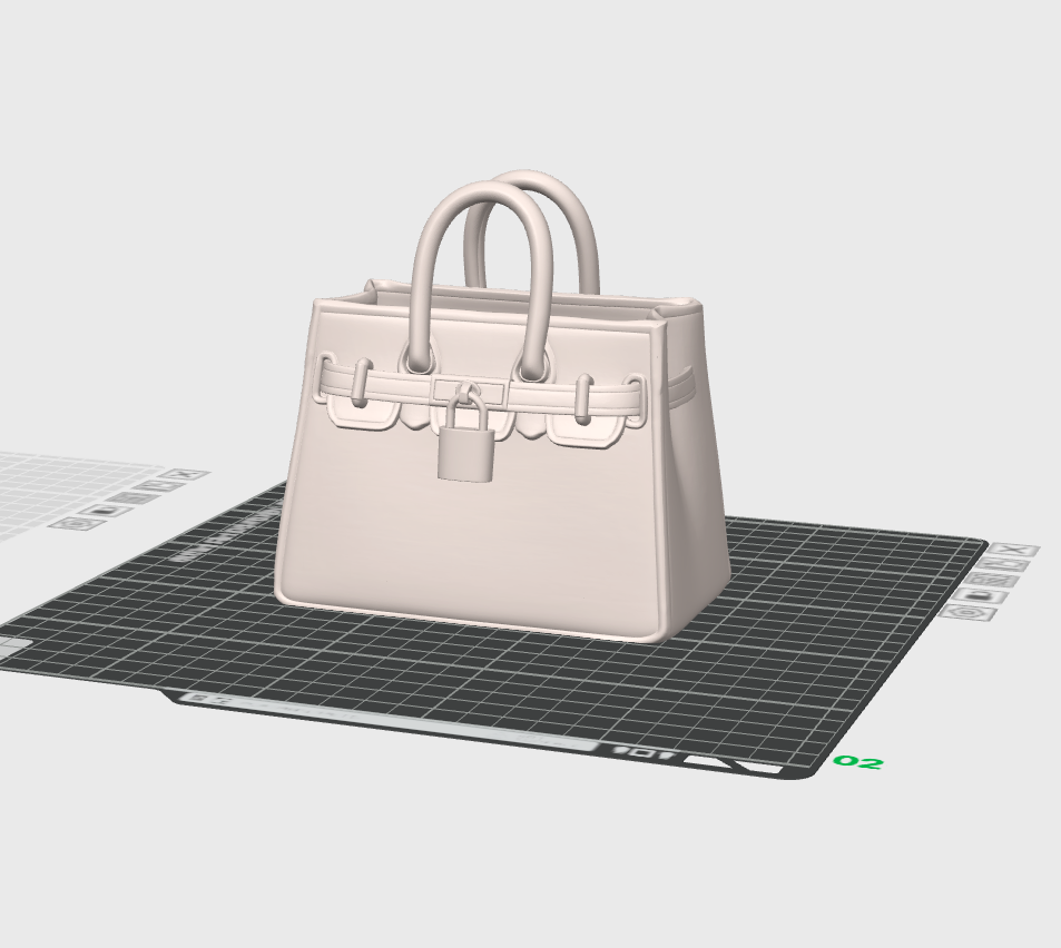 Luxury Handbag STL File – Designer Inspired Purse Decor – Digital Download