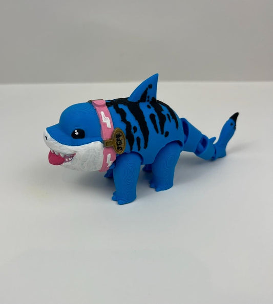 Je-ff Shark Flexible Inspired Toy - Fun and Adorable Fidget Figure - Office Desk Toy