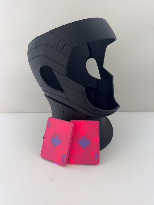 Gam-bit Inspired Cosplay Mask & Prop Cards – X Hero Costume Accessory | Custom Mask