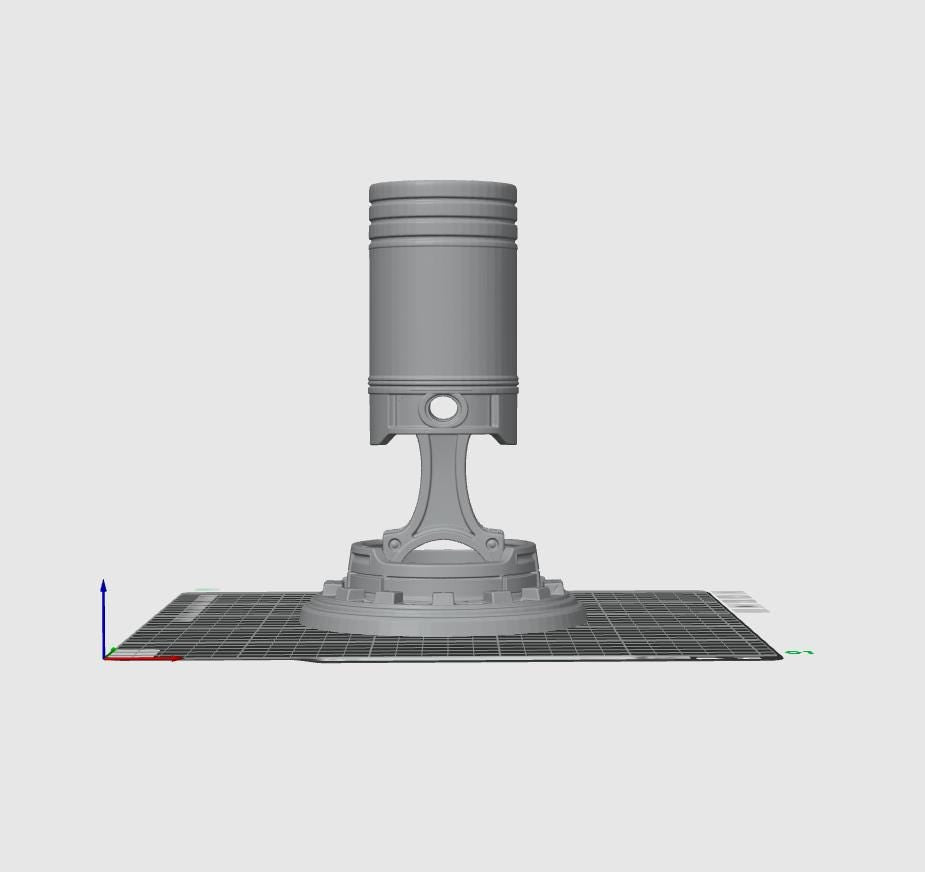 Kolben-Stiftehalter STL – Mechanischer Schreibtisch-Organizer 3D-Druckdatei – Automobil-Bleistiftbecher-Modell