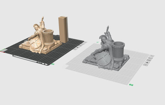 Spartan Warrior Pen Holder STL – Ancient Greek Soldier Desk Organizer 3D Print File, Gladiator Pencil Cup Statue, Warrior Sculpture Decor