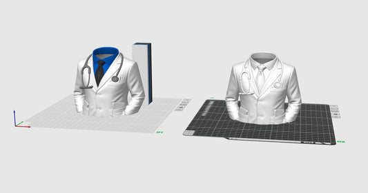 Doctor Coat Pen Holder STL – Medical Desk Organizer 3D Print File (Digital Download)