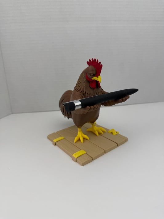 Lo Siento Wilson Rooster Pen Holder – Funny Chicken Desk Decor, Viral Animal Pen Stand, Unique Office Gift, Cute Farm Desk Accessory