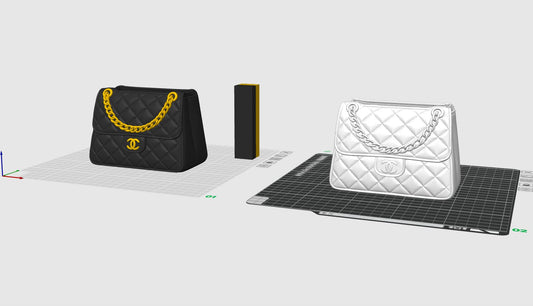 Luxury Handbag Pen Holder STL File – Quilted Designer Bag Desk Organizer – Fashion Inspired Pencil Holder – 3D Print Digital Download
