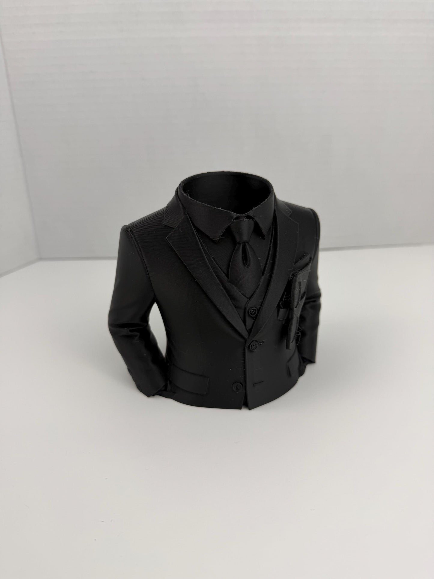 Suit Pen Holder – Elegant Desk Organizer, Funny Office Decor, Business Style Pencil Holder, Gift for Coworker, Boss Gift
