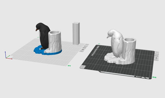 Penguin Pen Holder STL File – 3D Print Desk Organizer (Instant Download)