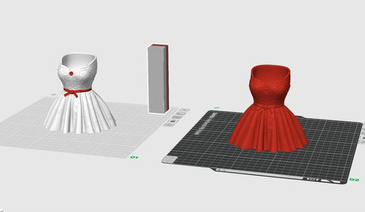 Dress Pen Holder STL File – Bridal Gown Desk Organizer – Fashion Inspired Pencil Holder for 3D Printing – Gift for Her