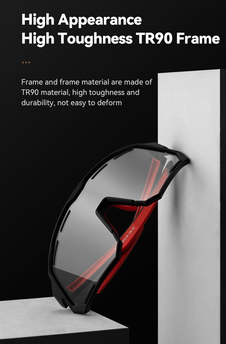 Polarized Cycling Glasses 2 Lens Photochromic Glasses Bike Glass - WaeW
