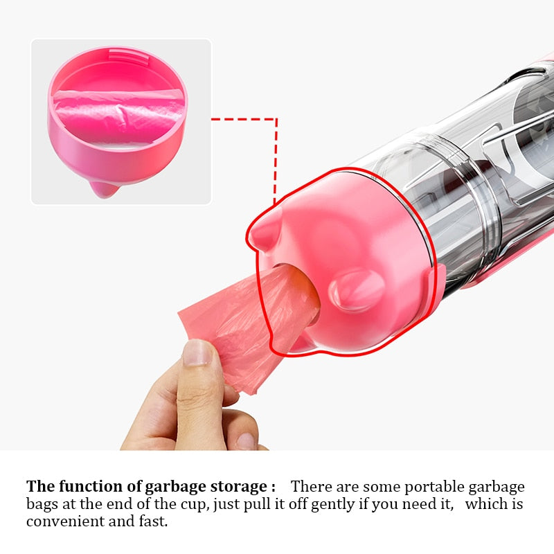 Portable Dog Water Bottle and Food Feeder - WaeW