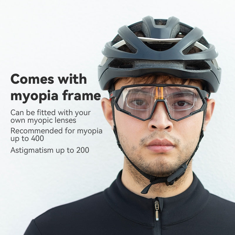 Polarized Cycling Glasses 2 Lens Photochromic Glasses Bike Glass - WaeW
