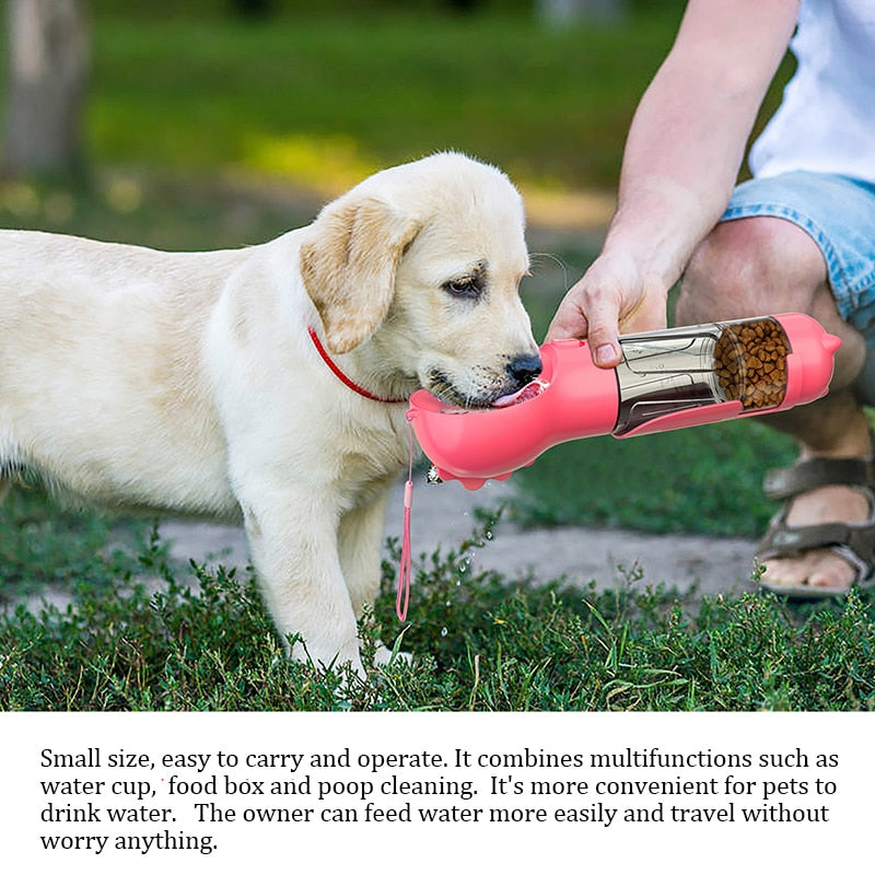 Portable Dog Water Bottle and Food Feeder - WaeW