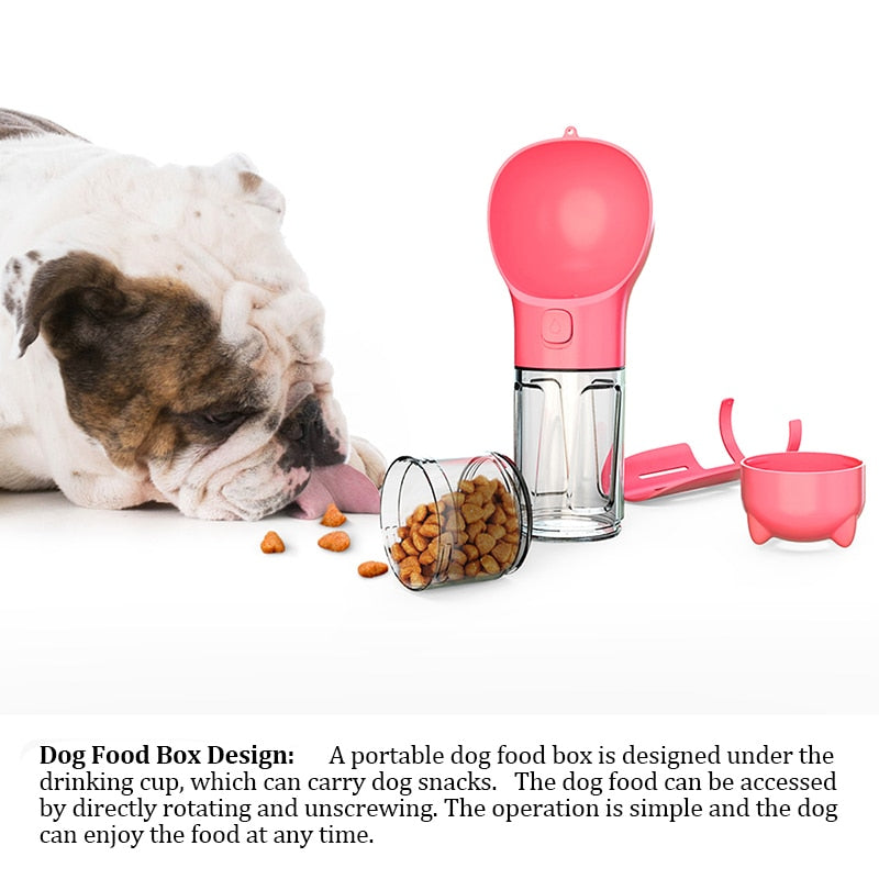 Portable Dog Water Bottle and Food Feeder - WaeW