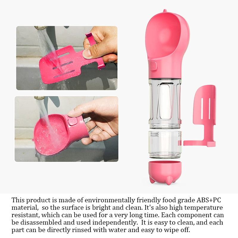Portable Dog Water Bottle and Food Feeder - WaeW