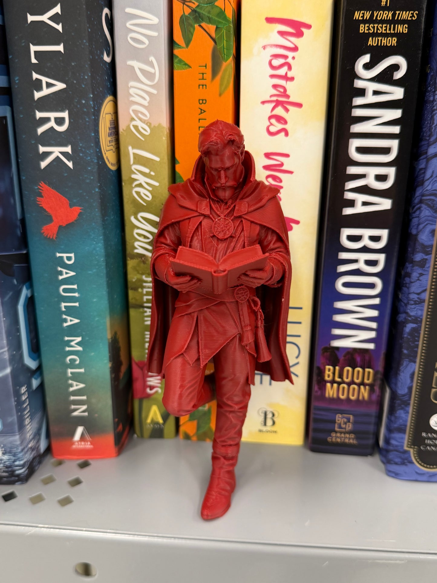 Wizard Reader Bookshelf Decor