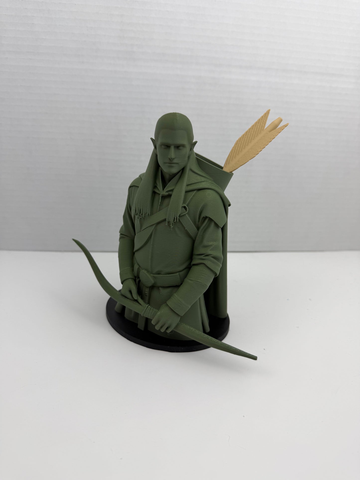 Legolas Pen Holder – Elf Archer Desk Organizer – Fantasy Arrow Quiver Pencil Holder – 3D Printed Desk Decor – Unique Fantasy Gift