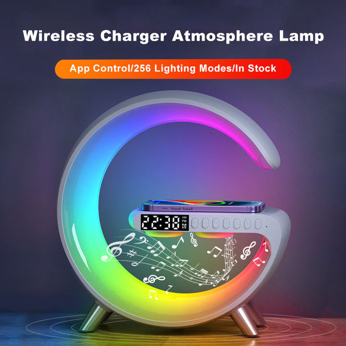 2023 New Intelligent LED Lamp Bluetooth Speaker Wireless Charger
