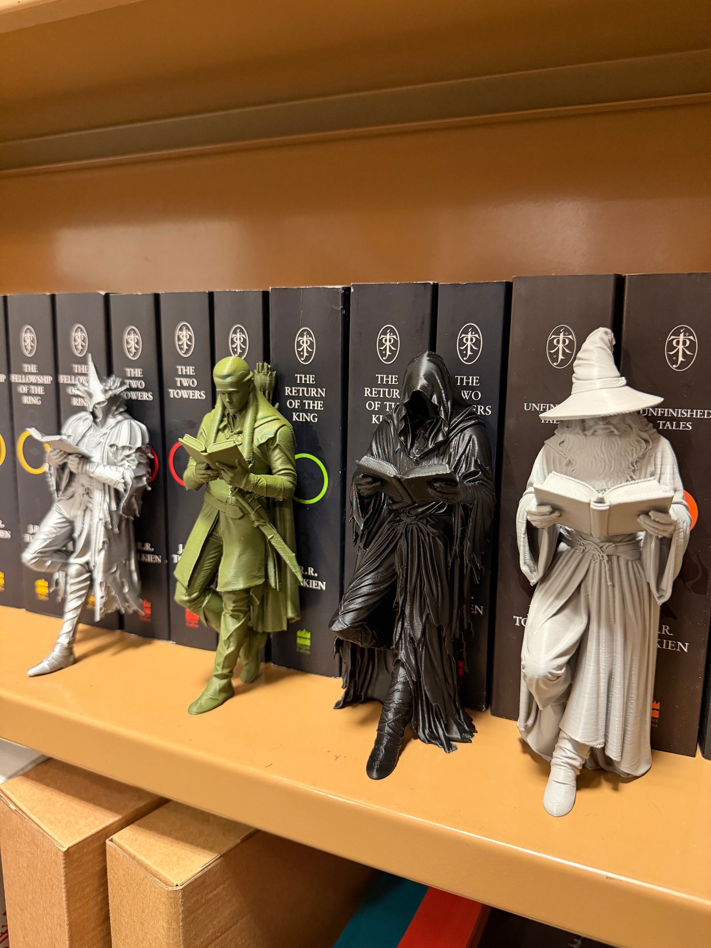 Gandalf, Legolas, Witch King, Nazgul Bookend Book Holder