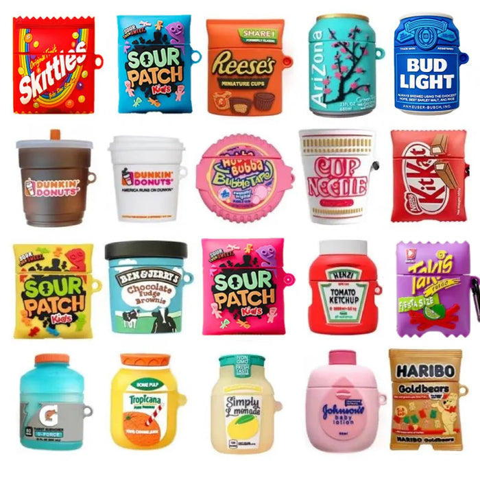 Snack, Candy, Drinks, Creative Earphone Case