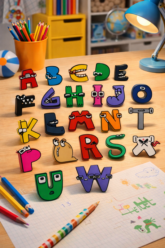 Alphabet Lore Style Character Letters – Cartoon A–Z Alphabet Figures, 26pc