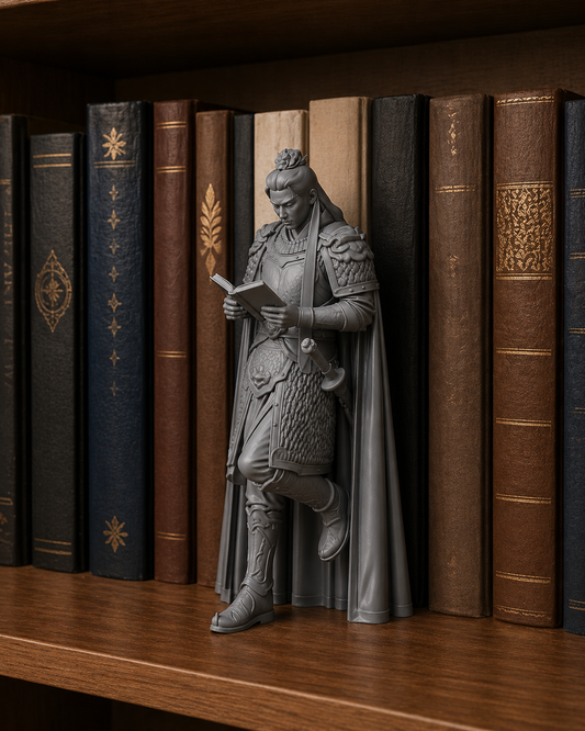 Jade Inspired Warrior Bookend