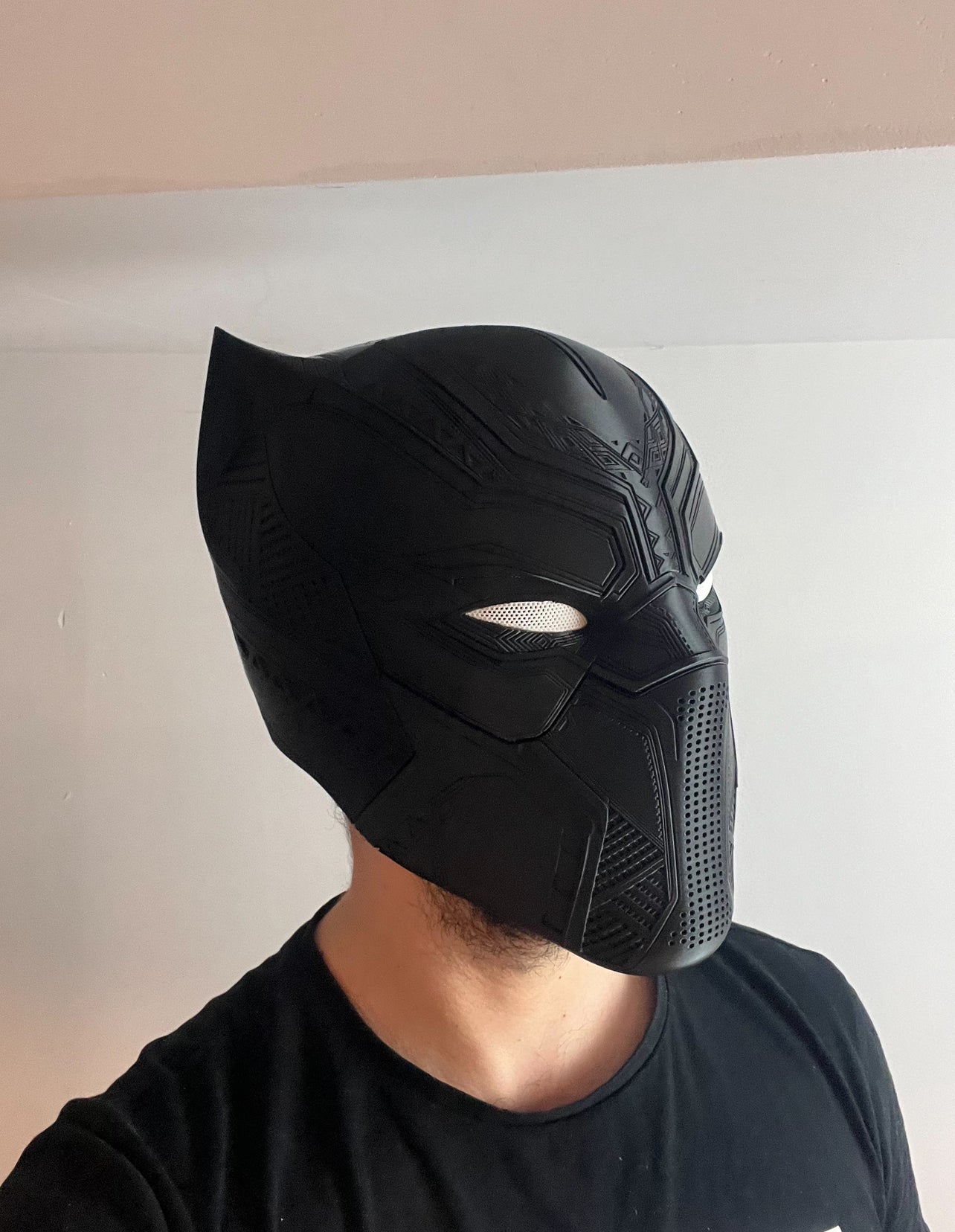 Custom-Fit 3D Printed Black Panther Mask | Cosplay Helmet | Wakanda Forever