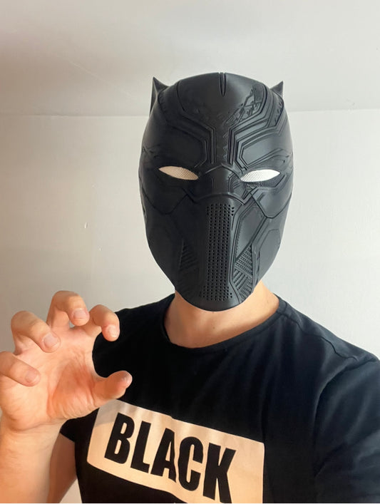 Custom-Fit 3D Printed Black Panther Mask | Cosplay Helmet | Wakanda Forever