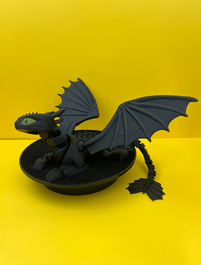 Handcrafted 3D Printed Toothless Dragon Toy – Perfect Gift for Kids and Collectors