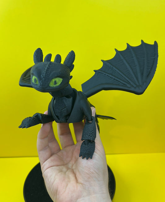 Handcrafted 3D Printed Toothless Dragon Toy – Perfect Gift for Kids and Collectors