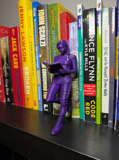 Fantasy Dragon Rider Inspired Reading Bookend -For Book Lovers