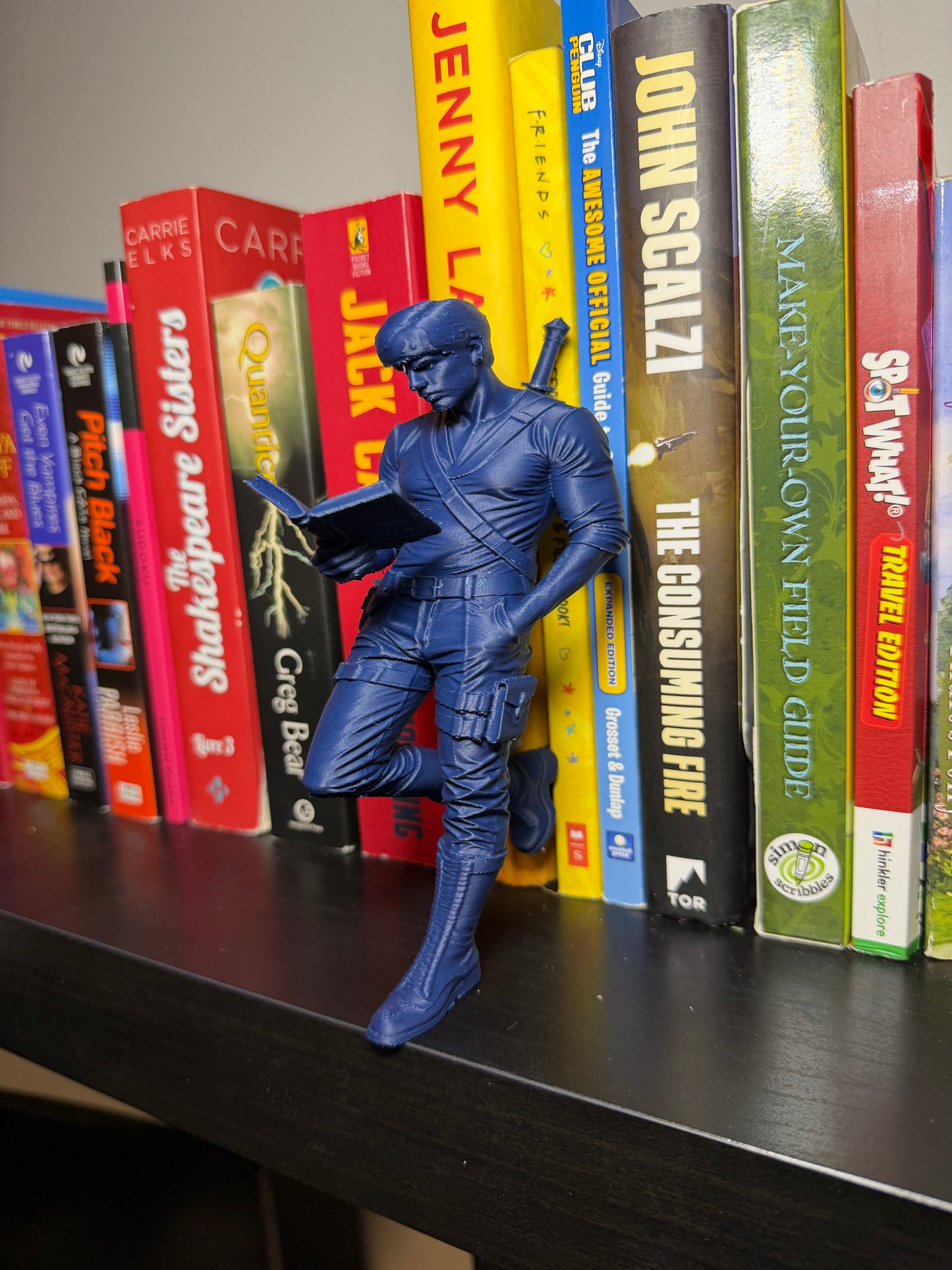 Fantasy Dragon Rider Inspired Reading Bookend -For Book Lovers