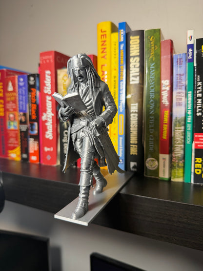 Pirate Captain Bookend – Bookshelf Decor | Nautical Adventure Book Lover Gift