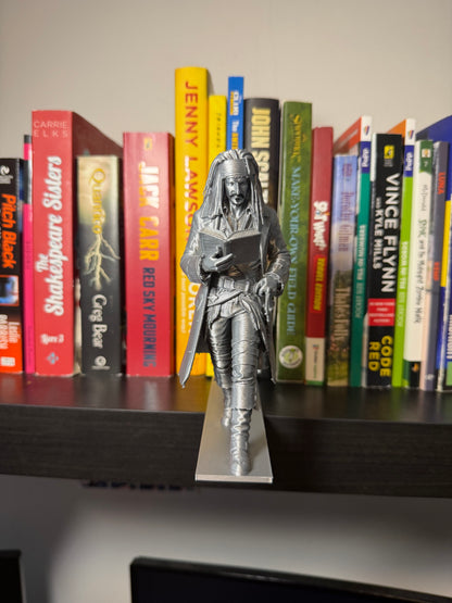 Pirate Captain Bookend – Bookshelf Decor | Nautical Adventure Book Lover Gift