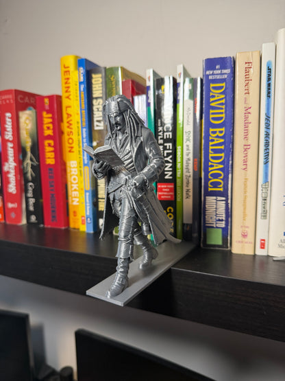 Pirate Captain Bookend – Bookshelf Decor | Nautical Adventure Book Lover Gift