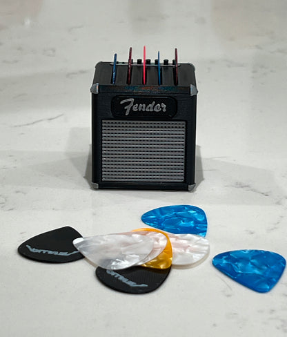 Amp Style Guitar Pick Holder – Mini Amplifier Pick Organizer for Desk & Studio | Music Lover Gift