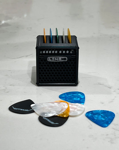 Amp Style Guitar Pick Holder – Mini Amplifier Pick Organizer for Desk & Studio | Music Lover Gift