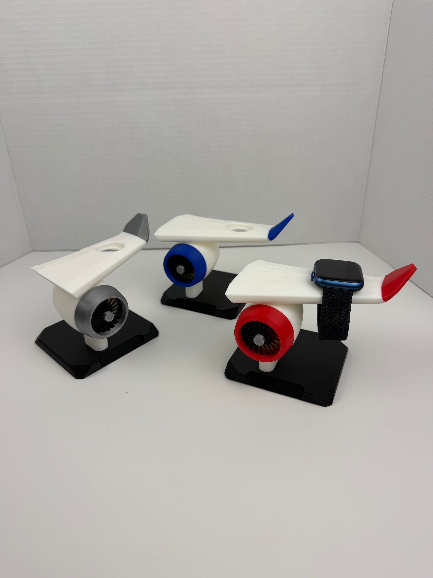 Apple Watch Stand Charger Dock | Airplane Jet Engine Wing Design | Aviation Gift for Pilots, Travelers & Apple Watch Users