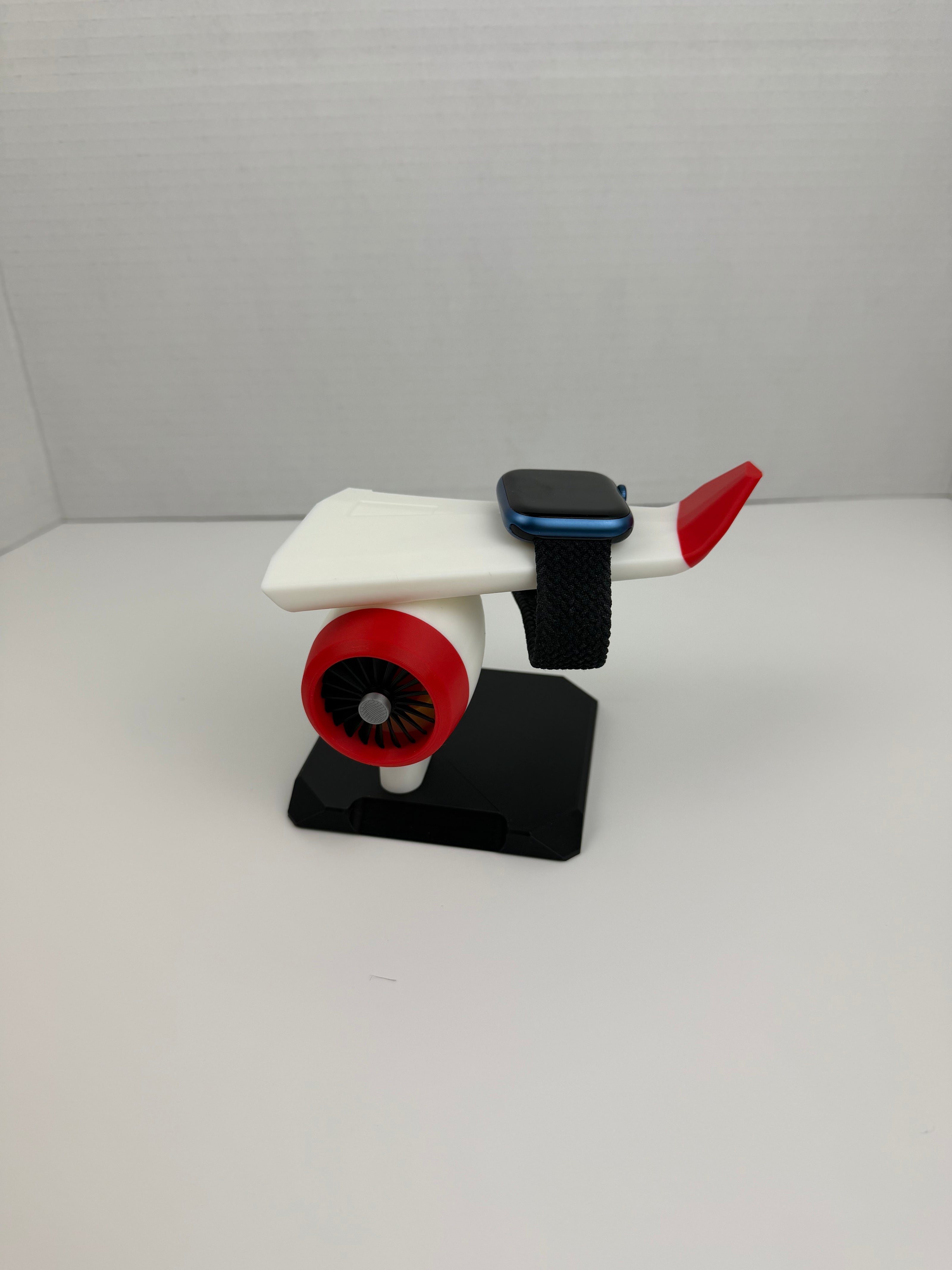 Apple Watch Stand Charger Dock | Airplane Jet Engine Wing Design | Aviation Gift for Pilots, Travelers & Apple Watch Users