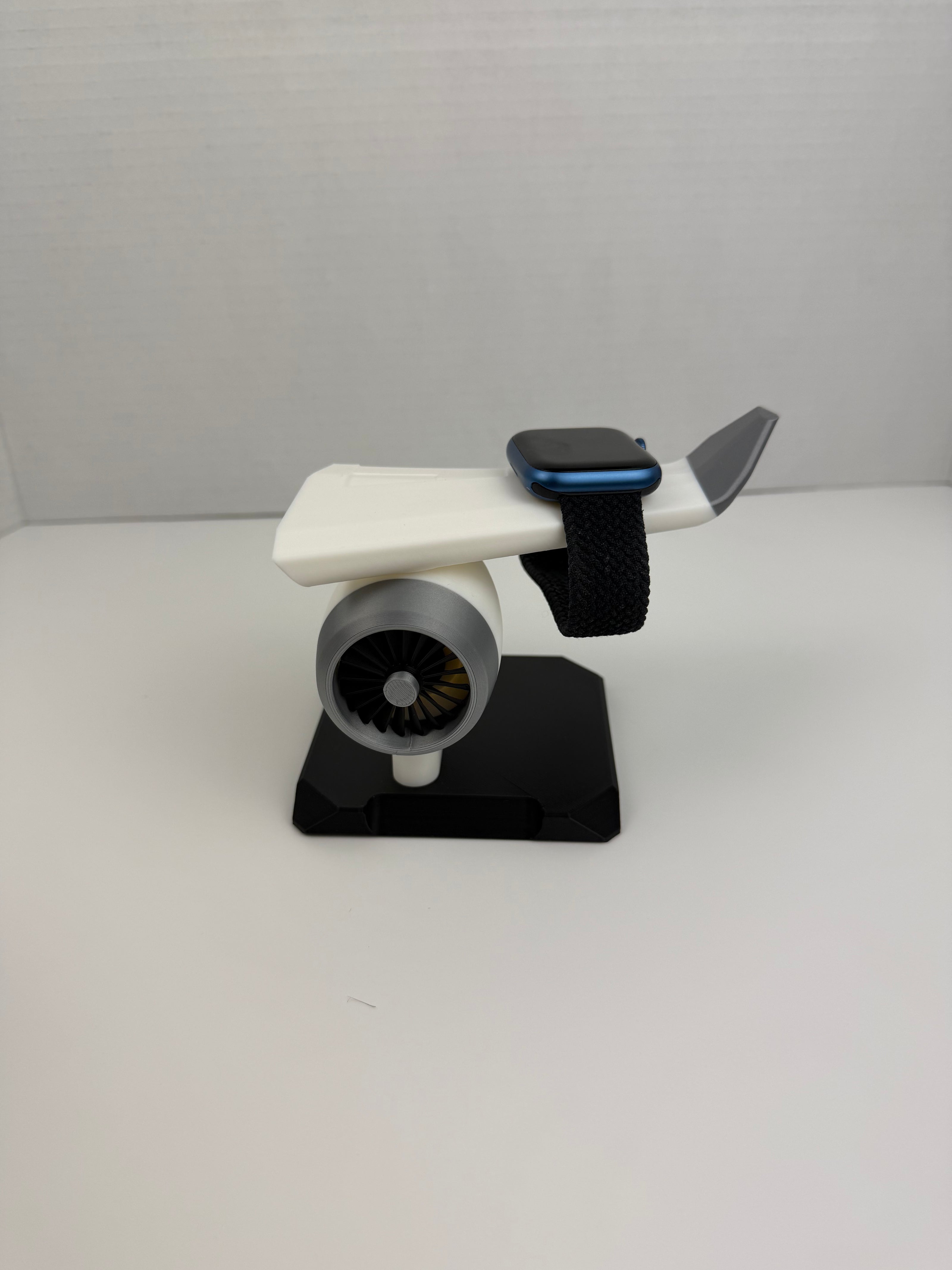 Apple Watch Stand Charger Dock | Airplane Jet Engine Wing Design | Aviation Gift for Pilots, Travelers & Apple Watch Users