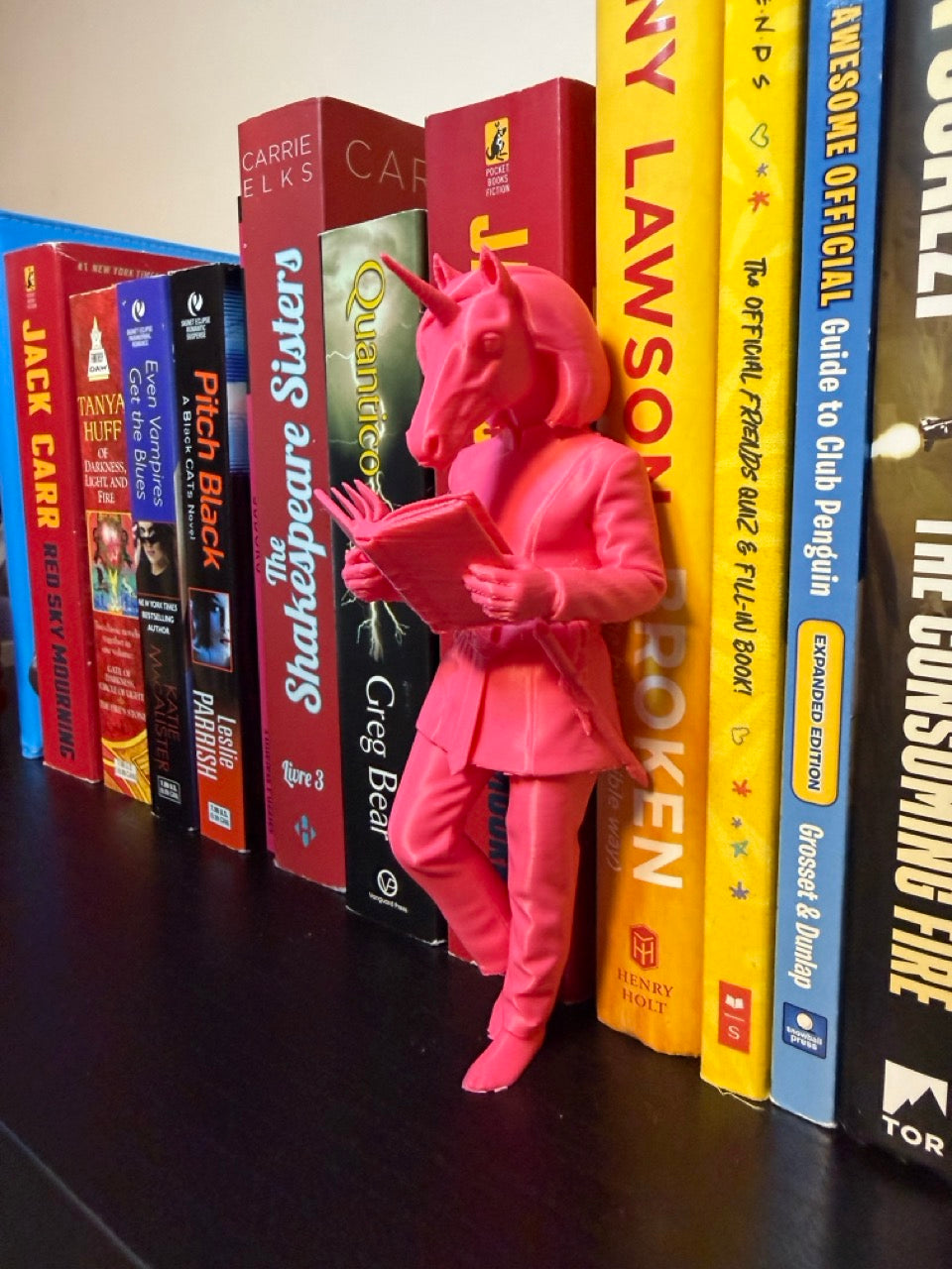 Unicorn Bookend – Funny Fantasy Bookshelf Decor