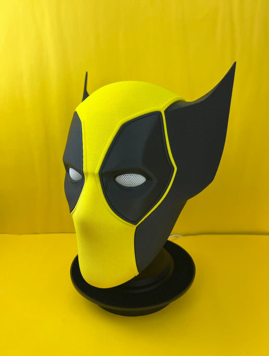 Poolverine Mask With Magnet 3D Printed Deadpool & Wolverine Mask