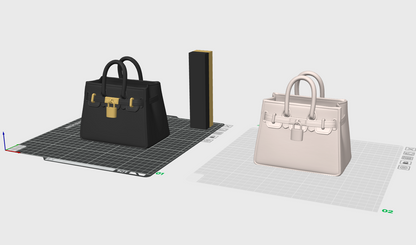 Luxury Handbag STL File – Designer Inspired Purse Decor – Digital Download
