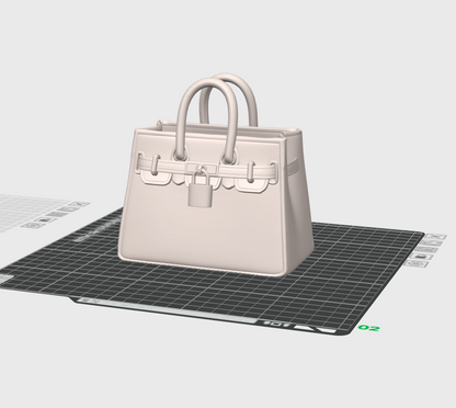 Luxury Handbag STL File – Designer Inspired Purse Decor – Digital Download