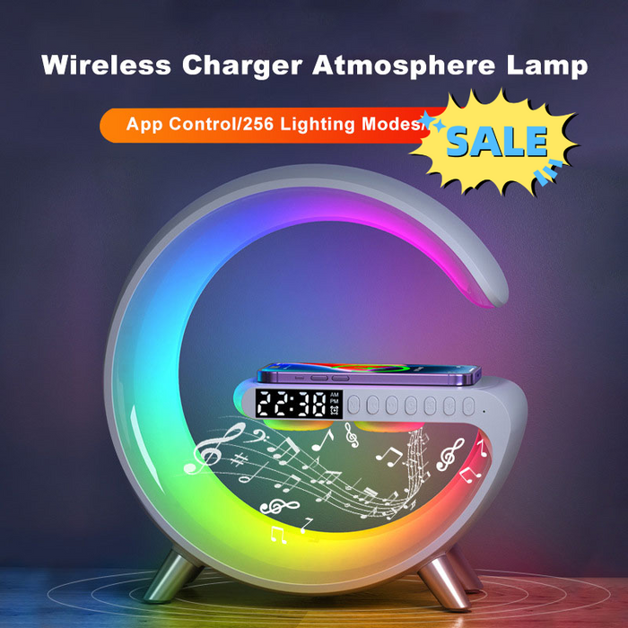 2023 New Intelligent LED Lamp Bluetooth Speaker Wireless Charger