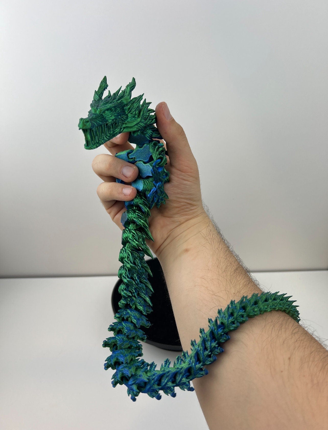 Handmade 3D Printed Dragon Toy - Fantasy Creature Collectible - Fidget Toy
