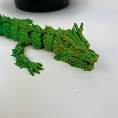 Stunning 3D Printed Silk Dragon Toy - Dual Color Fantasy Collectible - Fidget Toy