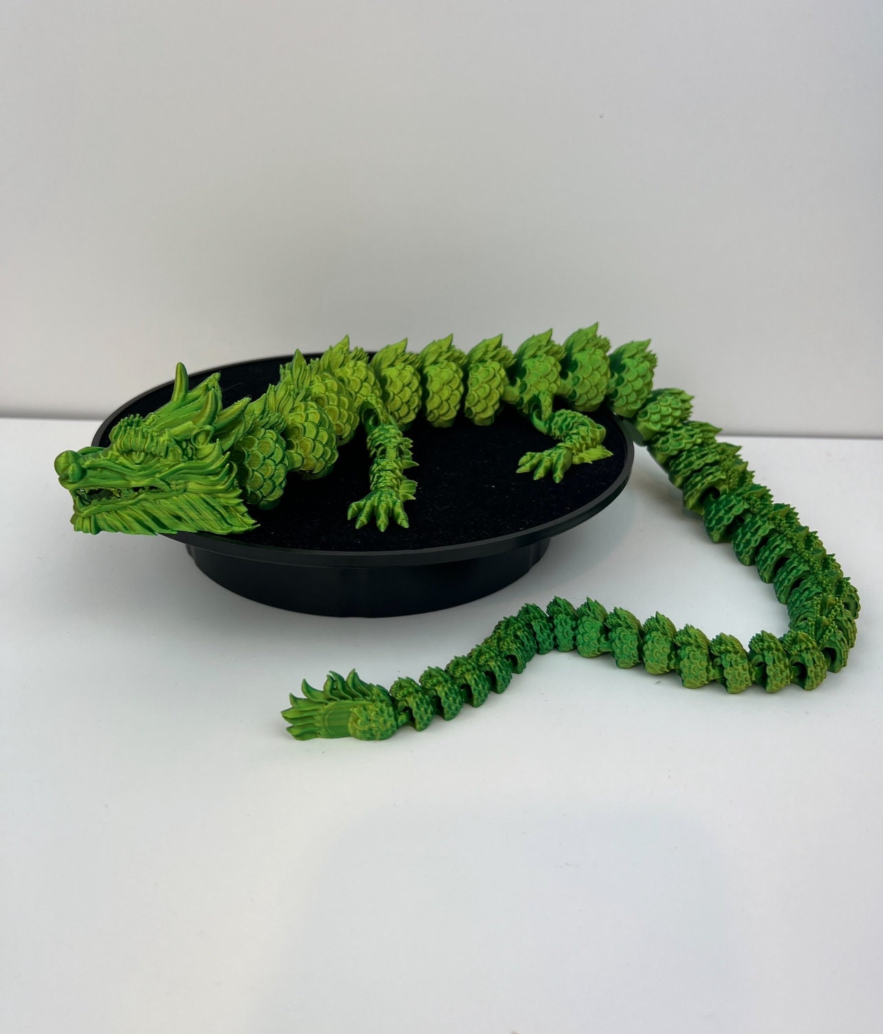 Stunning 3D Printed Silk Dragon Toy - Dual Color Fantasy Collectible - Fidget Toy