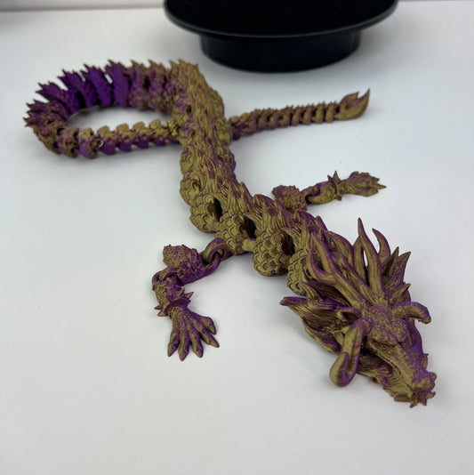 Kaido Dragon - 3D Printed Articulated Dragon Toy - Fantasy Collectible - Fidget Toy
