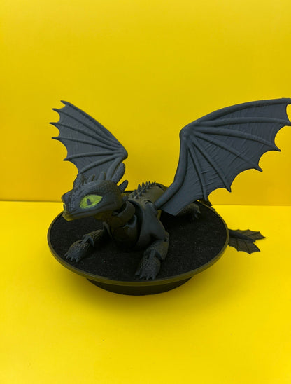 Handcrafted 3D Printed Tooth-less Dragon Toy – Perfect Gift for Kids and Collectors