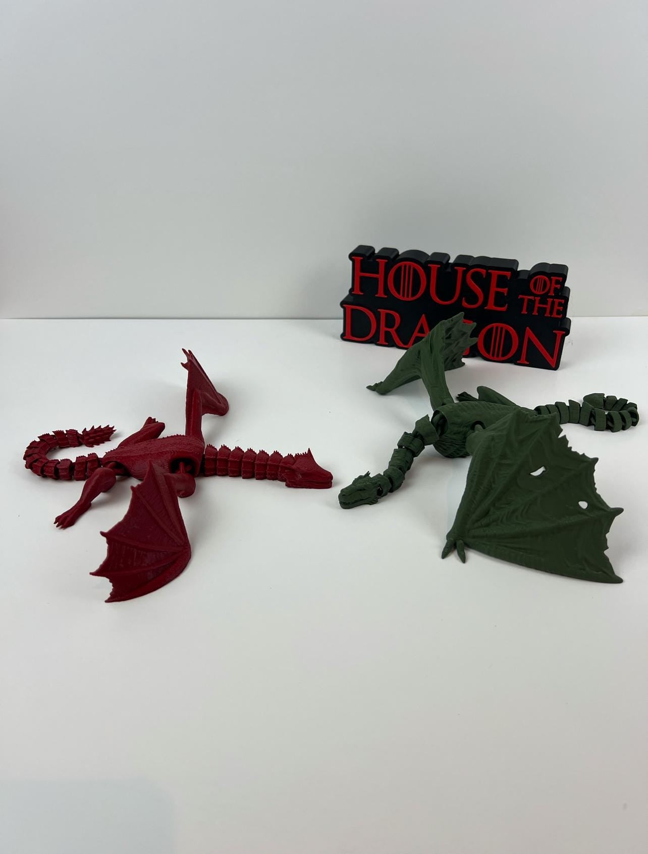 House Dragn Dragon Models – Syrx, Caraxs, Vhagr, and Melys | Collectible Dragons Set or Individual Pieces