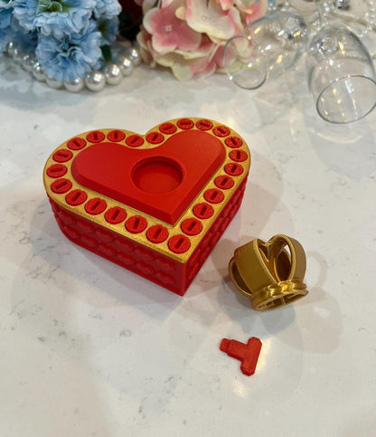 Nervtötende herzförmige Geschenkbox mit Schrauben – Perfekt für Valentinstag, Heiratsanträge und einzigartige Geschenkideen